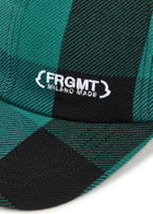 Moncler Genius 7 Moncler Frgmt Checked Cotton cap - Green