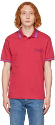 Versace Jeans Couture Pink Embroidered Polo