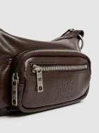 MARGE SHERWOOD Mini Outpocket Glossy Leather Hobo Bag