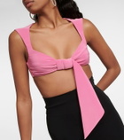 The Attico - Jersey crop top