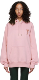 AMI Paris Pink Ami de Cœur Hoodie
