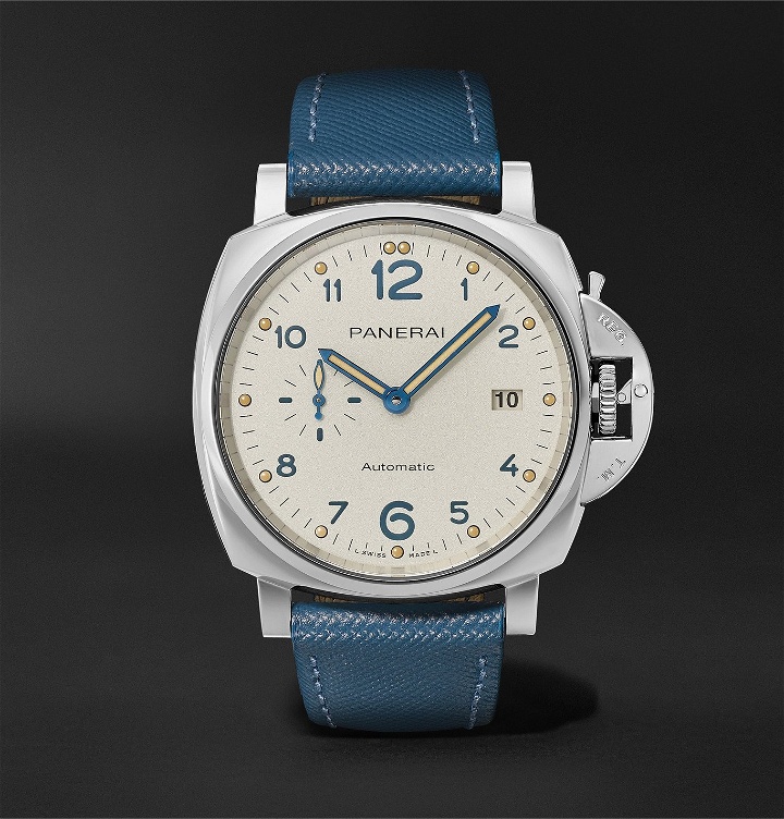 Photo: Panerai - Luminor Due Automatic 42mm Stainless Steel and Leather Watch, Ref. No. PAM00906 - White