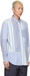 Engineered Garments Blue & White Pima Cotton Shirt