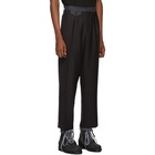 McQ Alexander McQueen Black Pinstripe Ben Trousers