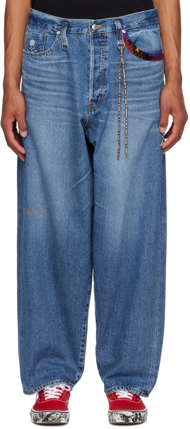 Photo: mastermind JAPAN Blue Embroidered Jeans