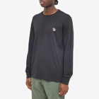 Paul Smith Men's Long Sleeve Zebra Logo T-Shirt in Black