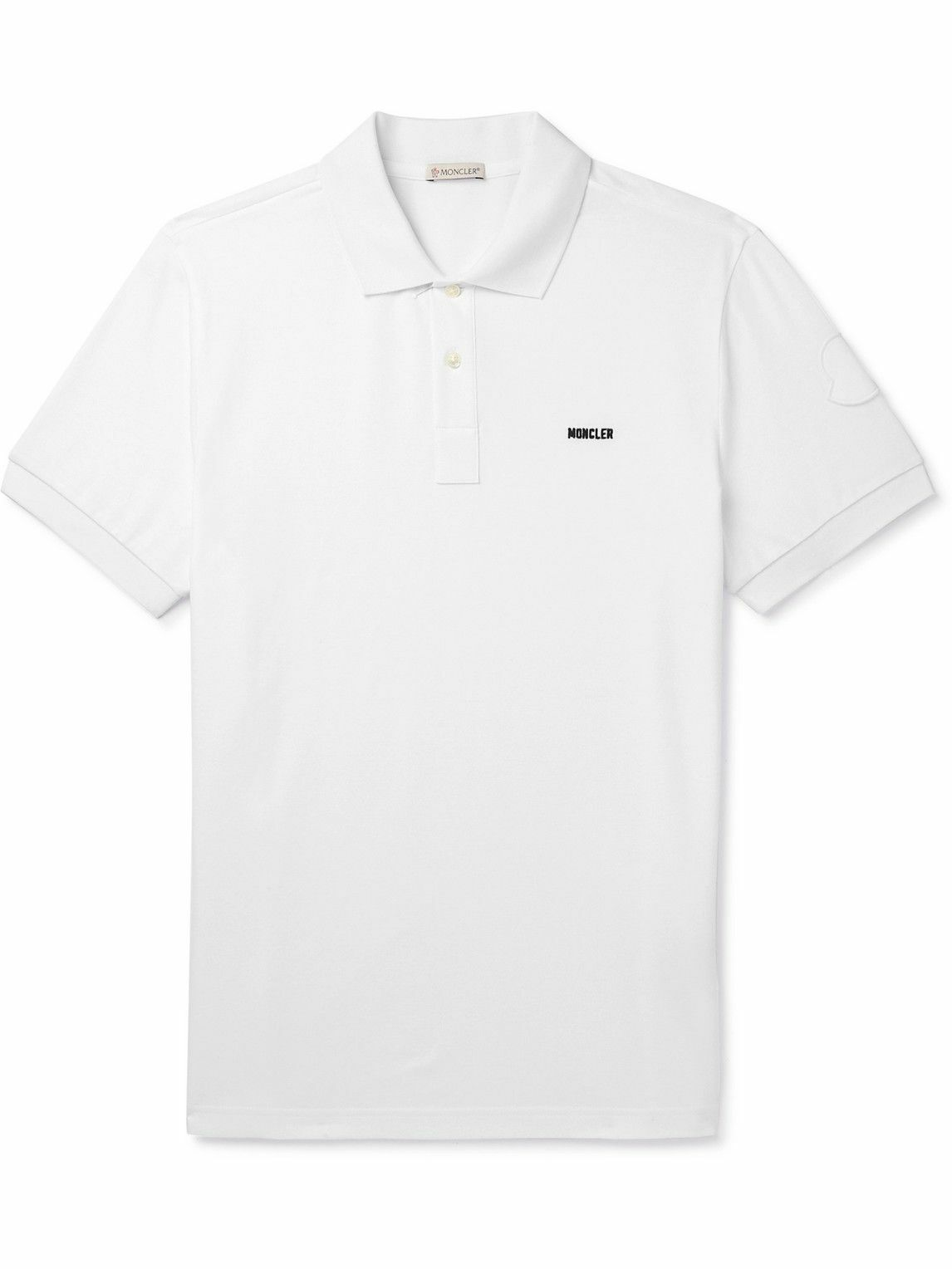 M _ (WHITE) Needle Emblem Soft PIQUÉ Polo (6125004) main image 1