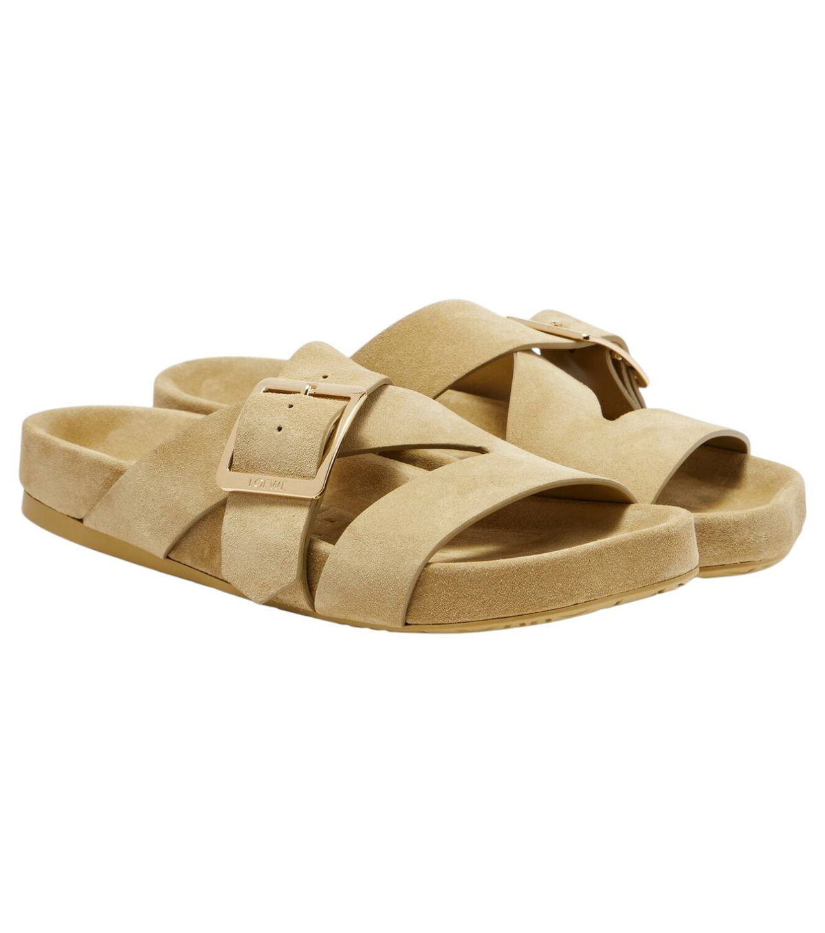LOEWE ◆ Ease Suede Sandals LOEWE Ease brushed-suede sandals | NET-A-PORTER