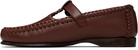 HEREU Brown Alcover Supple Shiny Loafers