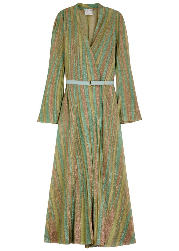 francesca's black and gold dress Robe Wild Rose Print Satin - Dress - Forte Forte - Vêtements femme main image 1