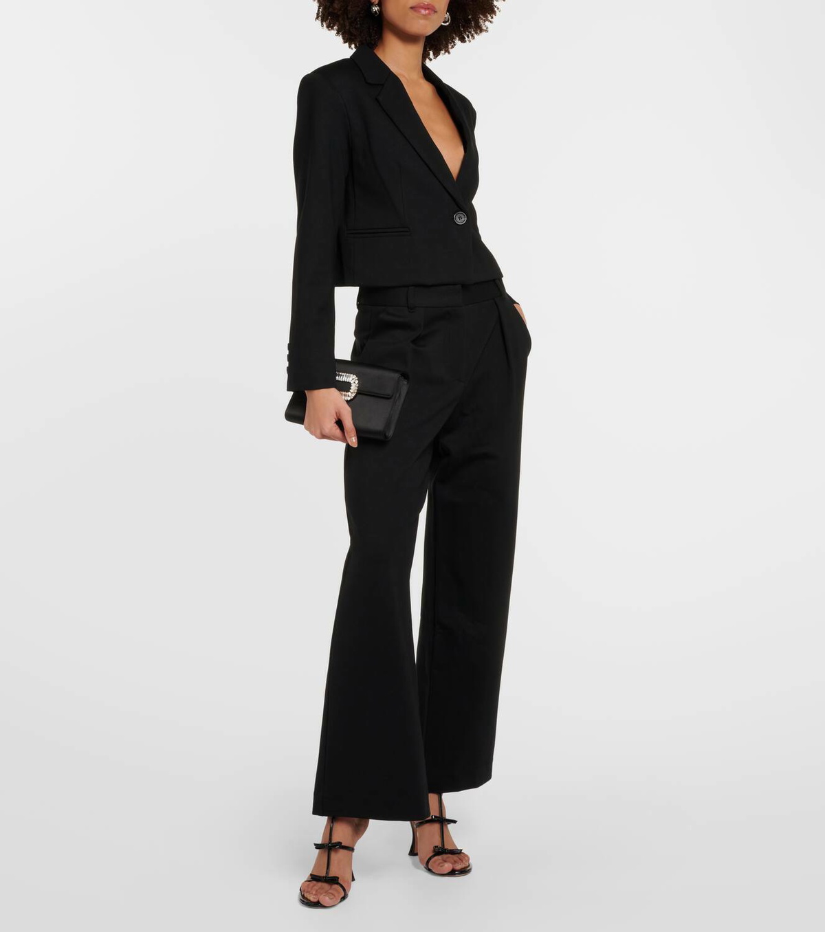 Velvet Leona Ponti Wide Leg Pant - Black main image 1