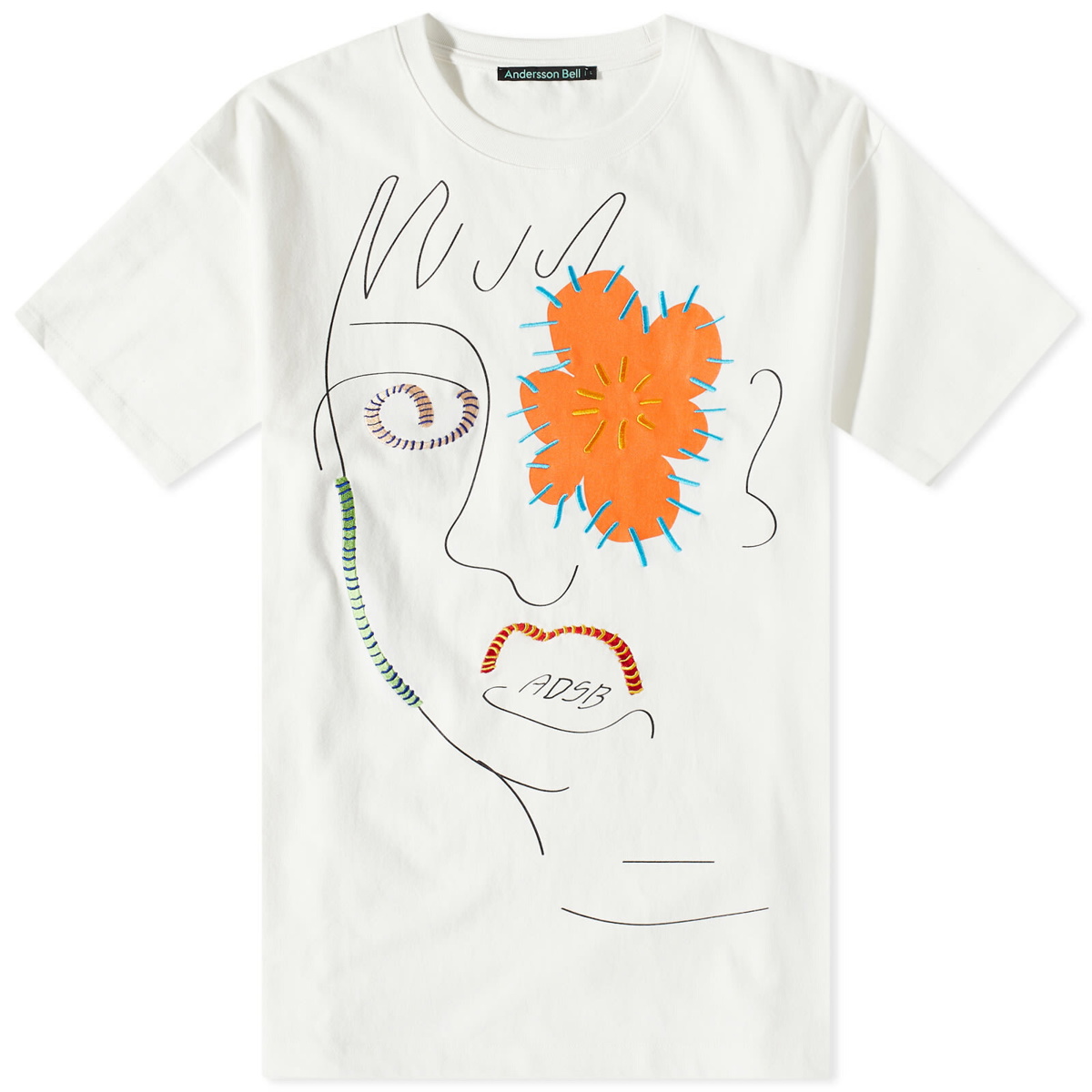 Andersson Bell Men's Flower Man T-Shirt in White Andersson Bell