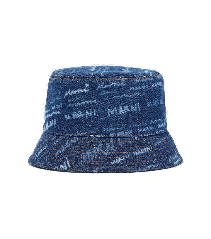 Photo: Marni Printed cotton denim bucket hat