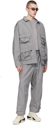 Y-3 Gray Pocket Jacket