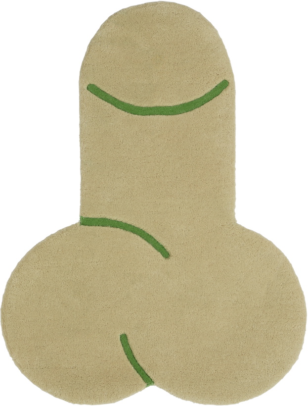 Photo: Carne Bollente Beige Floor Is Lava Rug