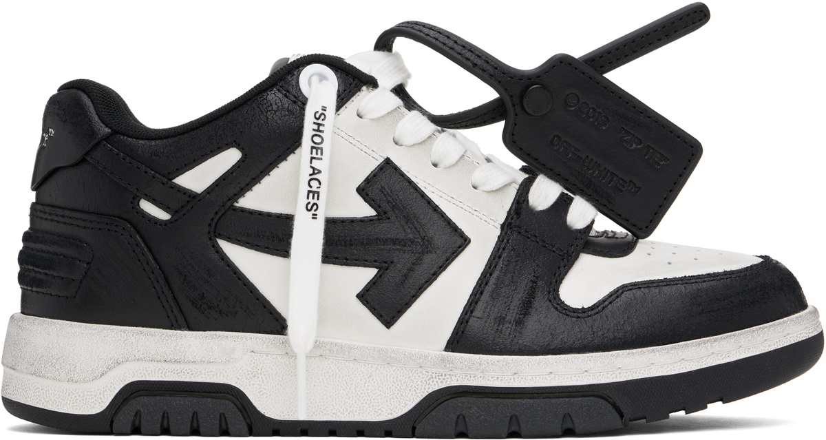 Off-White Black & White Out Of Office Vintage Leather
