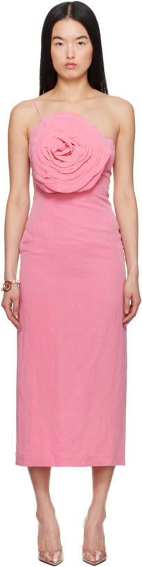 Photo: Blumarine Pink Sheath Midi Dress