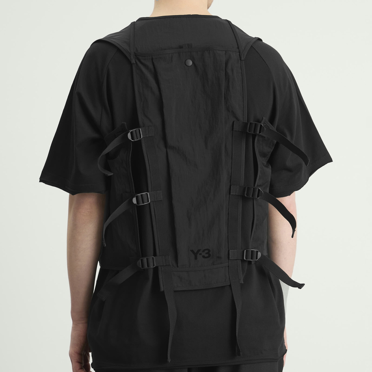 Y-3 Men's Mesh Running Vest in Black