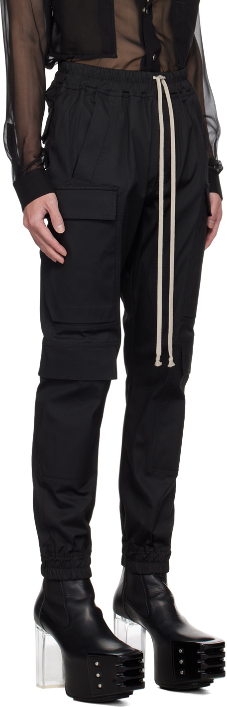 Rick Owens Black Porterville Mastodon Megacargo Cargo Pants Rick Owens
