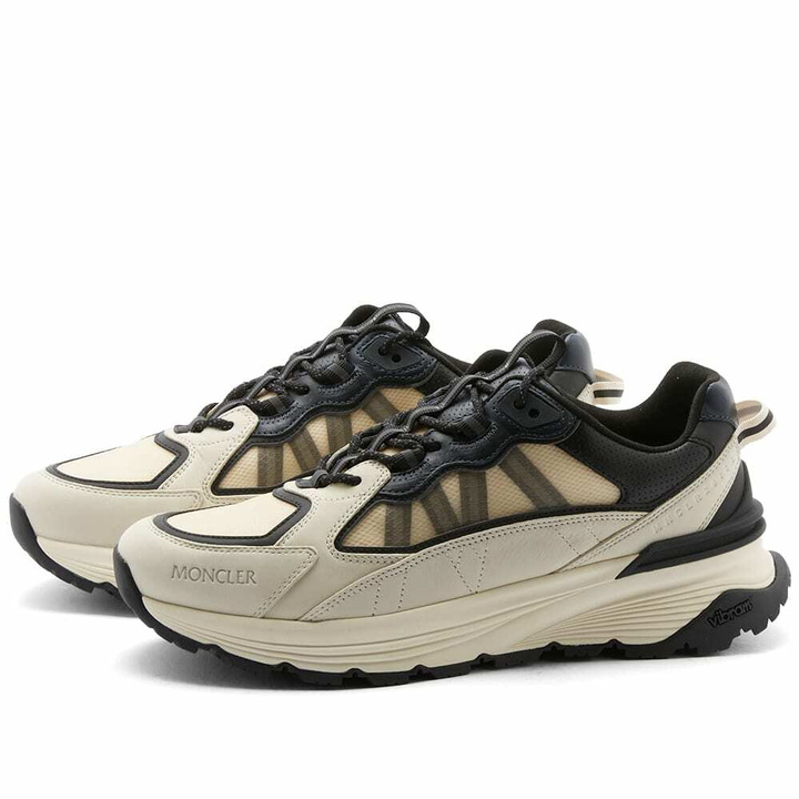 Photo: Moncler Men's Lite Runner Sneakers in Black/White