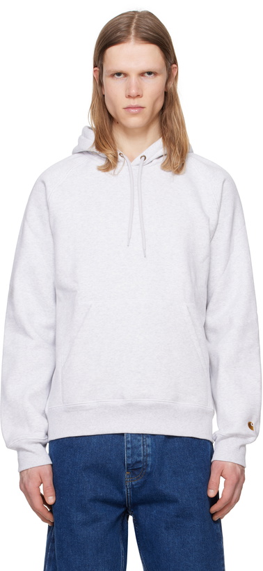 Photo: Carhartt Work In Progress Gray Chase Hoodie