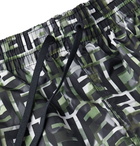 Fendi - Logo-Print Swim Shorts - Green