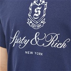 Sporty & Rich Men's Vendome T-Shirt in Navy/White