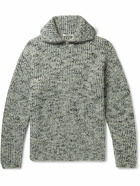 Auralee - Ribbed Wool and Alpaca-Blend Zip-Up Sweater - Gray