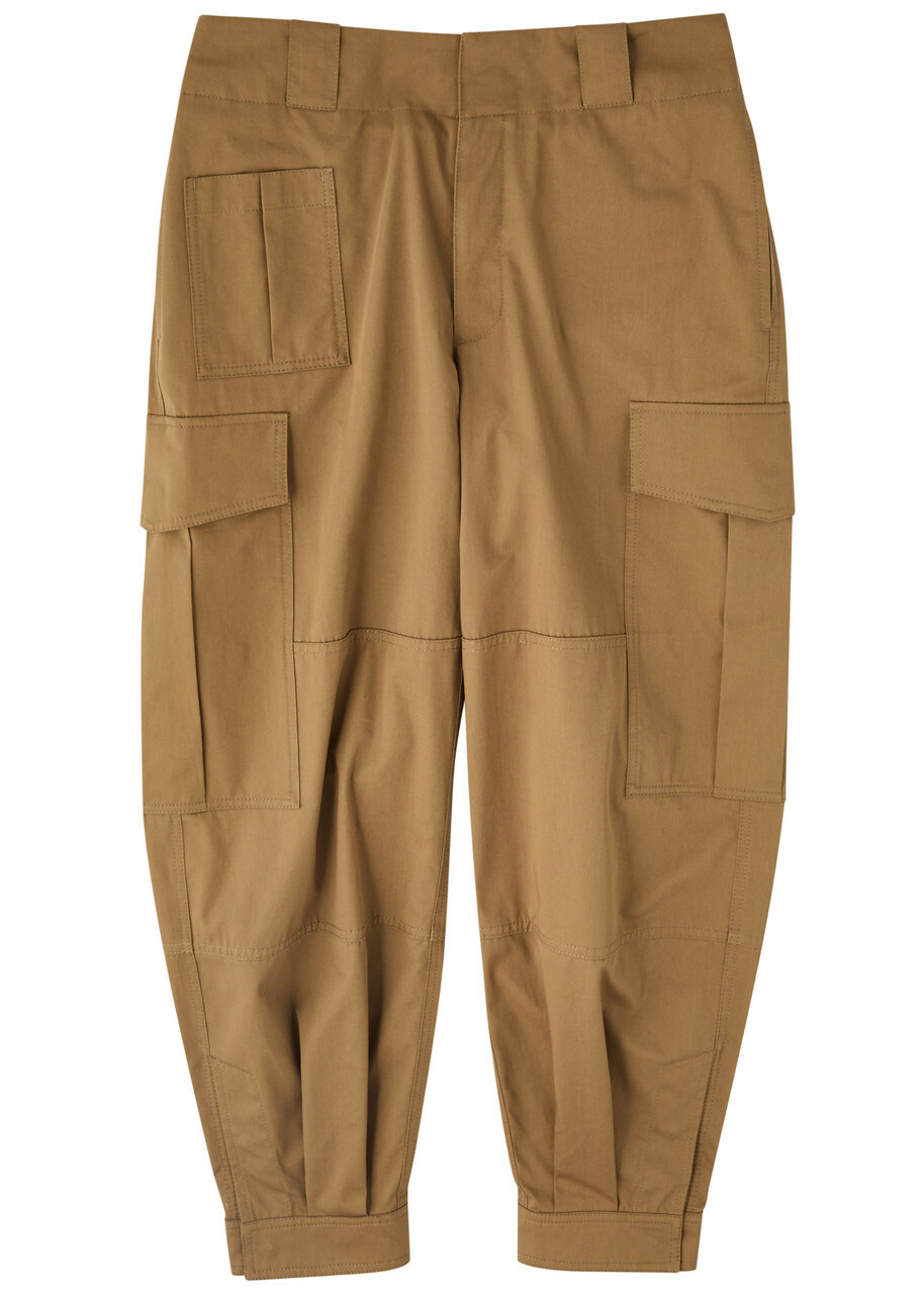 Alexander Mcqueen Cotton Cargo Trousers Camel Alexander McQueen