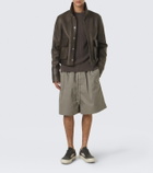 Rick Owens Faun faille Bermuda shorts