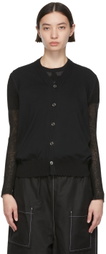 Tricot Comme des Garçons Black Cotton Cardigan