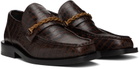 Ernest W. Baker Brown Braided Chain Loafers