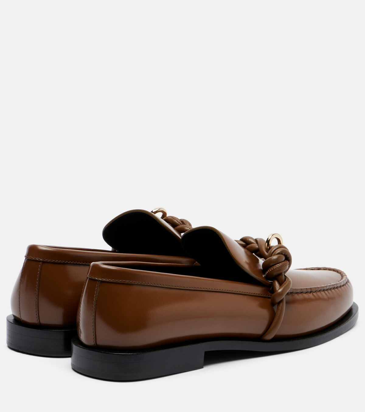 Jil Sander Tangle leather loafers