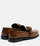Jil Sander Tangle leather loafers