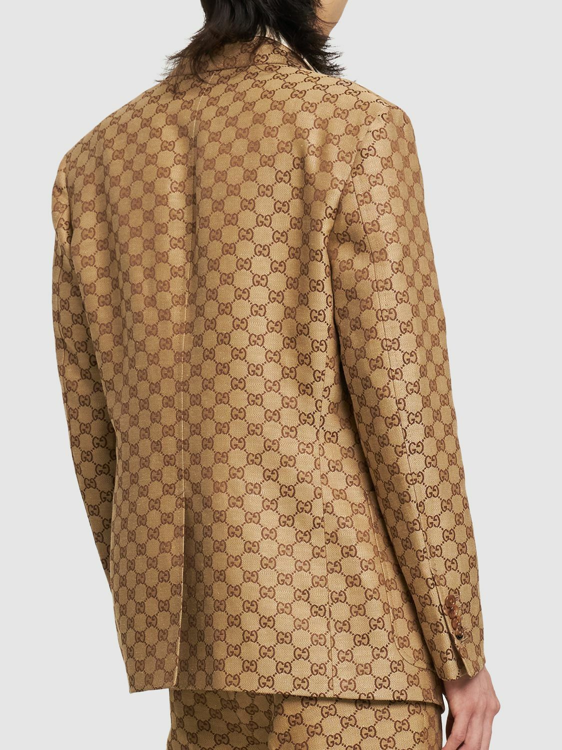 GUCCI - Summer Gg Supreme Linen Blend Jacket