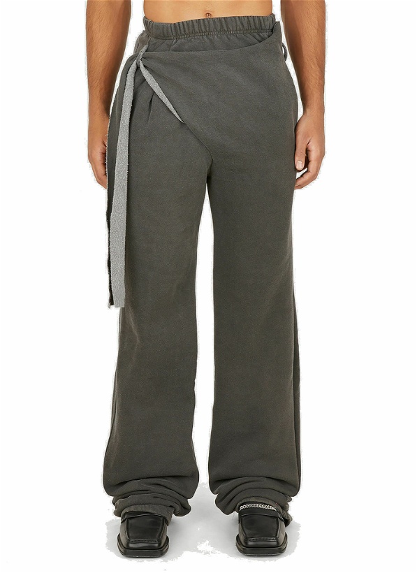 Photo: Wrap Front Track Pants in Grey