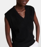 The Row Dom cashmere vest