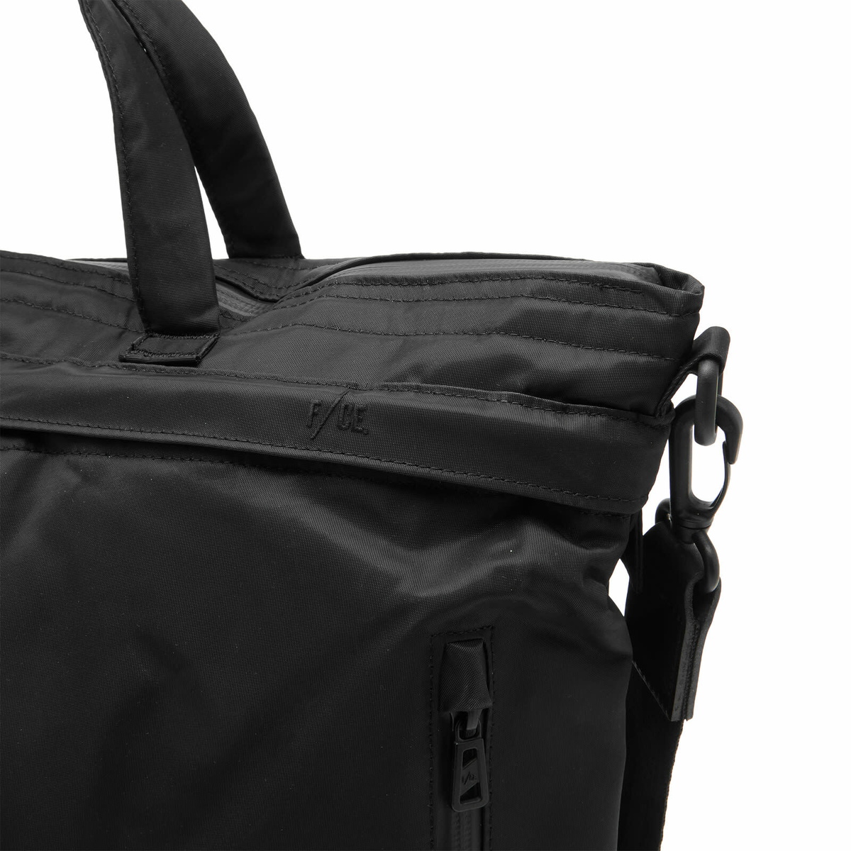 F/CE. Recycled Twill 3-Way Helmet Bag in Black 