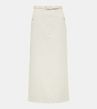 Gucci GG gabardine midi skirt