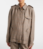 Blazé Milano Chausie checked virgin wool jacket
