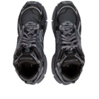 Balenciaga Men's Runner Sneakers in Dark Grey/Black