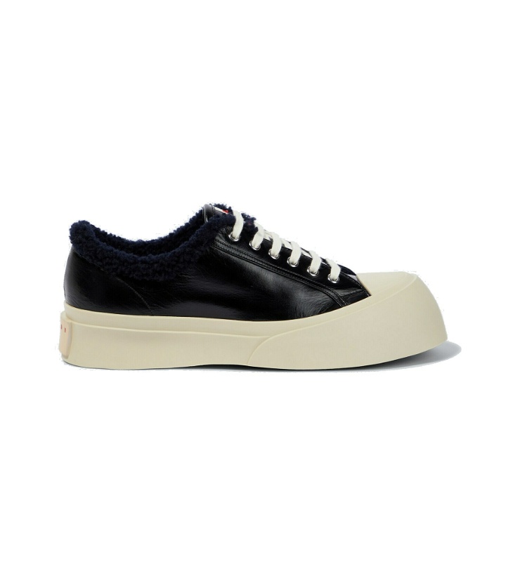 Photo: Marni - Pablo faux fur-trimmed sneakers