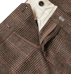 Kingsman - Brown Slim-Fit Prince of Wales Checked Wool Suit Trousers - Brown