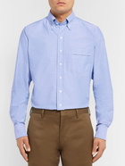 Drake's - Blue Button-Down Collar Cotton Oxford Shirt - Blue