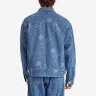 MASTERMIND WORLD Men's Monogram Denim Jacket in Blue