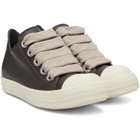 Rick Owens Gray Tower Jumbolace Low Sneakers