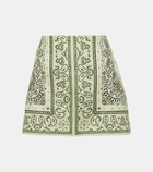 Zimmermann Matchmaker printed linen miniskirt