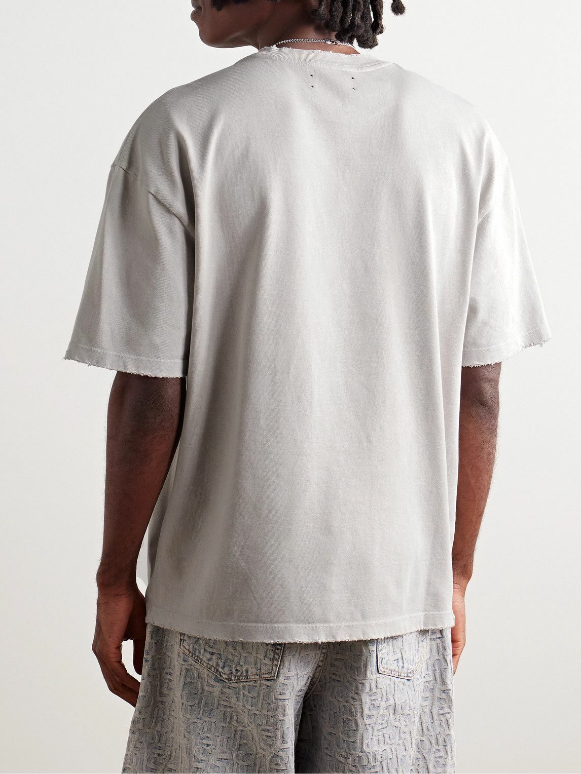 AMIRI - Mr. Hollywood Oversized Distressed Printed Cotton