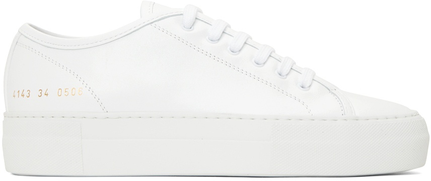 skildring Hvornår varme Common Projects White Tournament Low Super Sneakers Common Projects