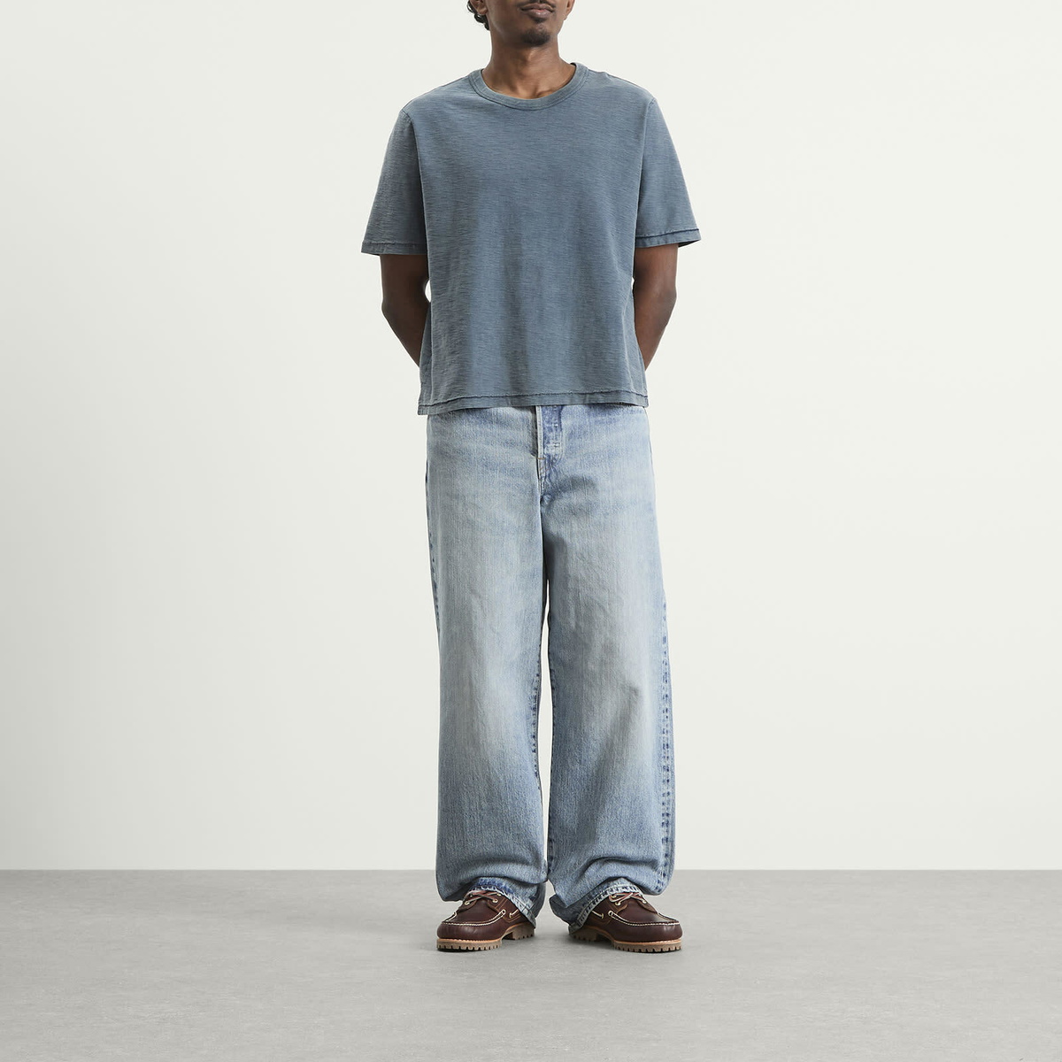 Corridor Men's Slub T-Shirt in Navy
